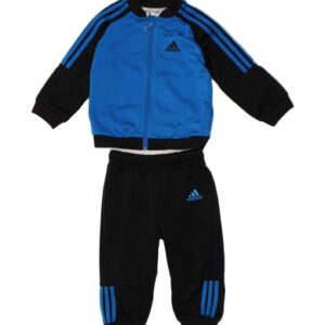 ADIDAS Baby Boys Full Tracksuit 9-12 Months Blue Colourblock Polyester BM01